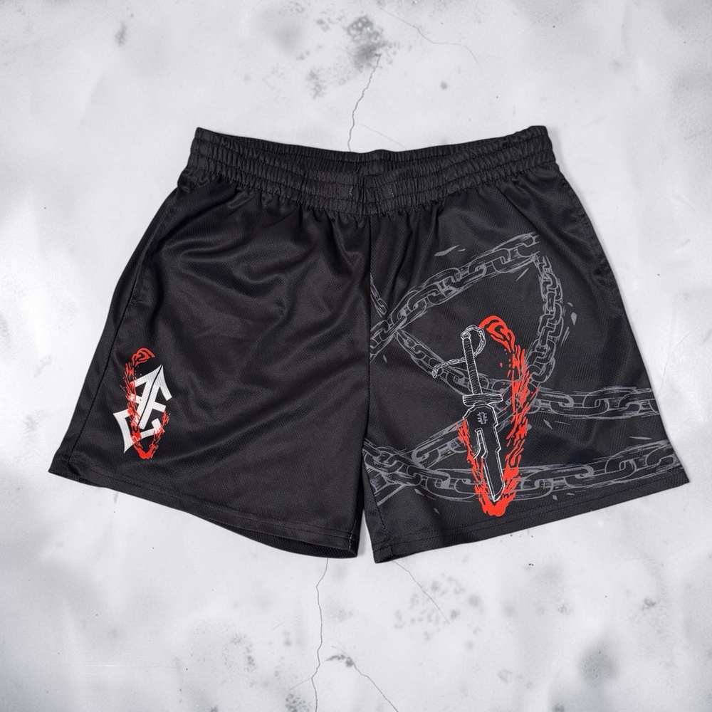 Invicta Kuru Toji Fushiguro Anime Graphic Athletic Shorts, Size Large